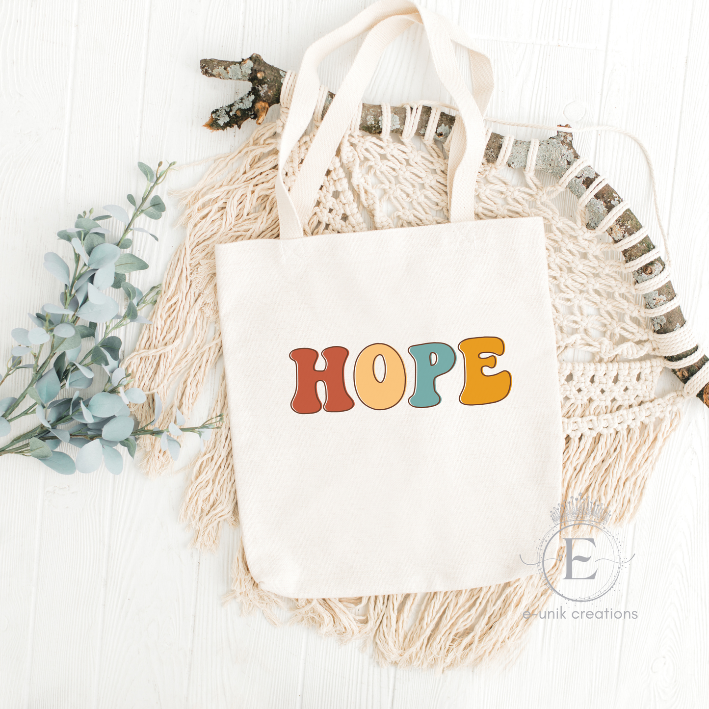 Hope Retro Tote Bag