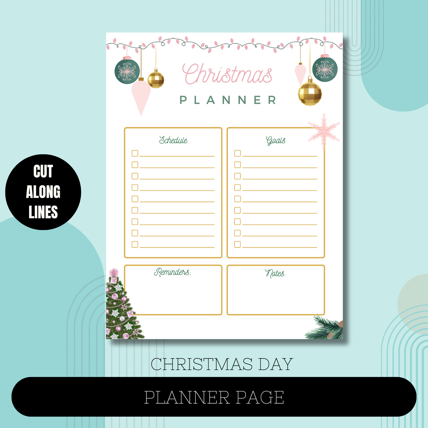 Pink Christmas Planner