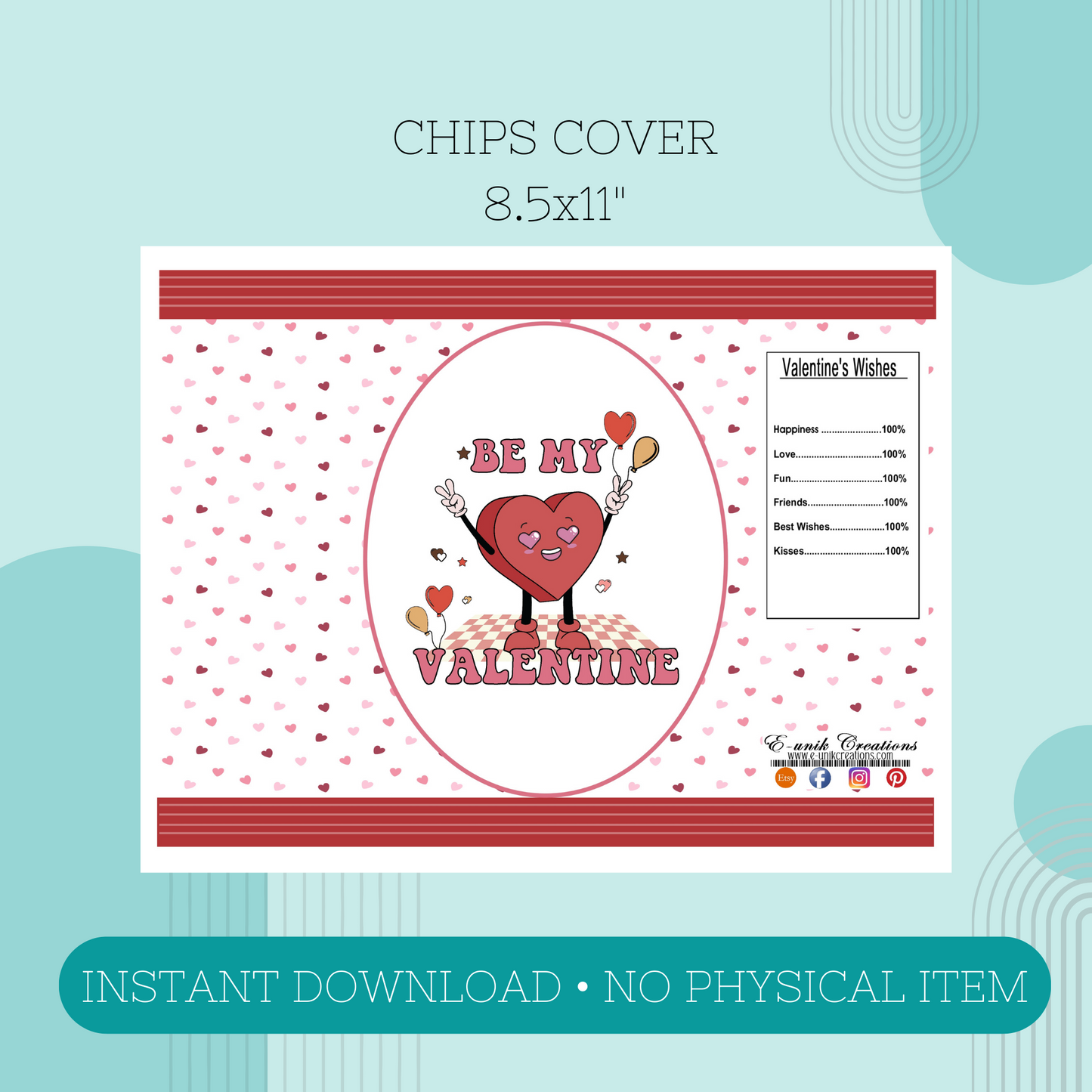 Retro Valentine Printable Kit