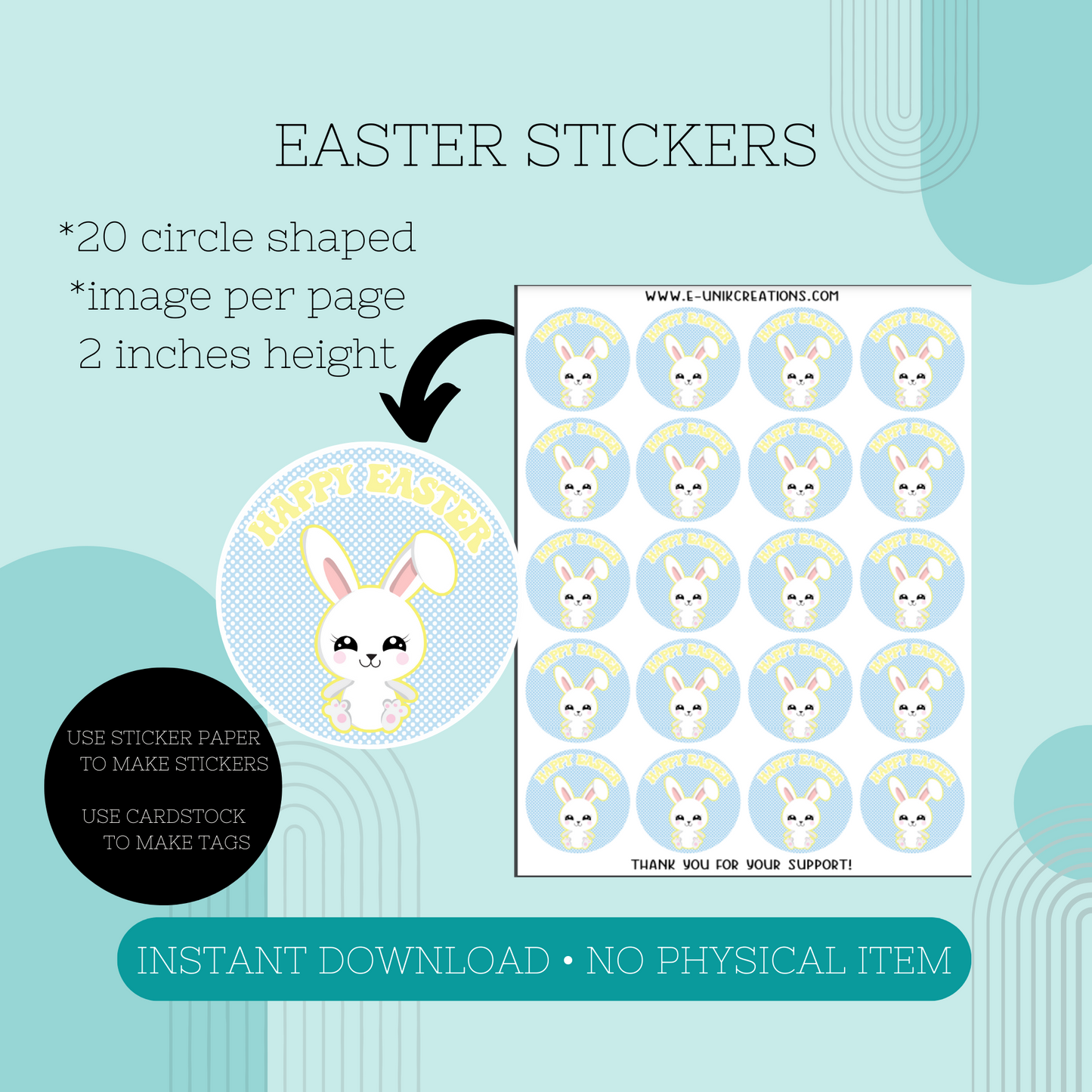 Easter Bunny Printable Kit