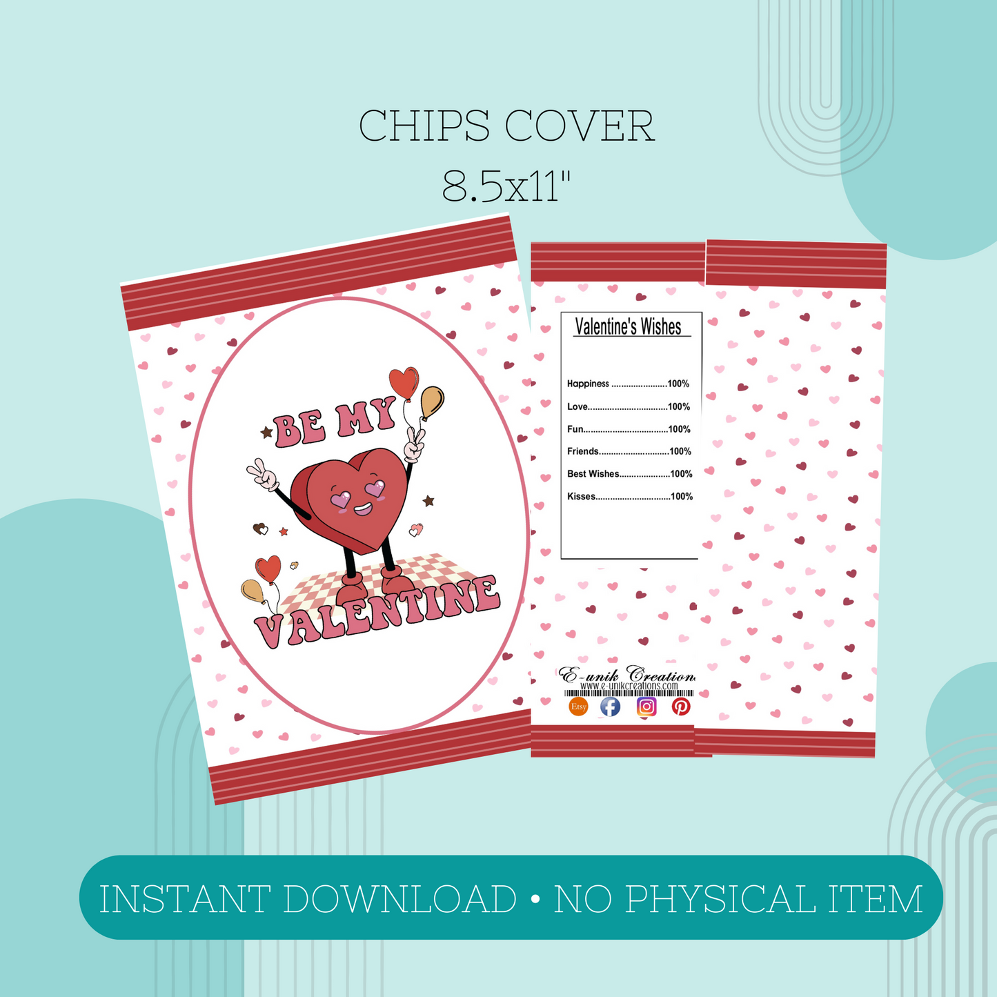 Retro Valentine Printable Kit