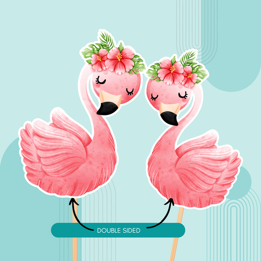 Flamingo Centerpieces Sticks