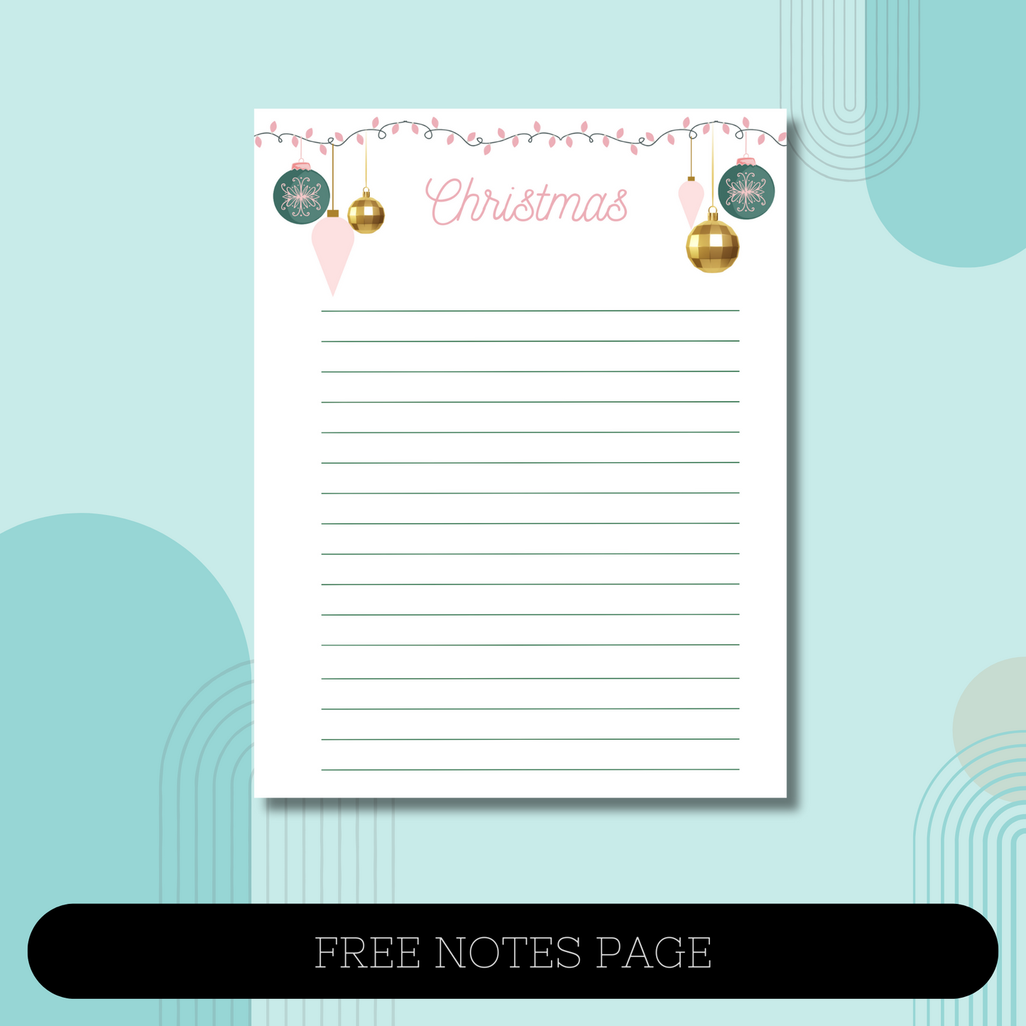 Pink Christmas Planner