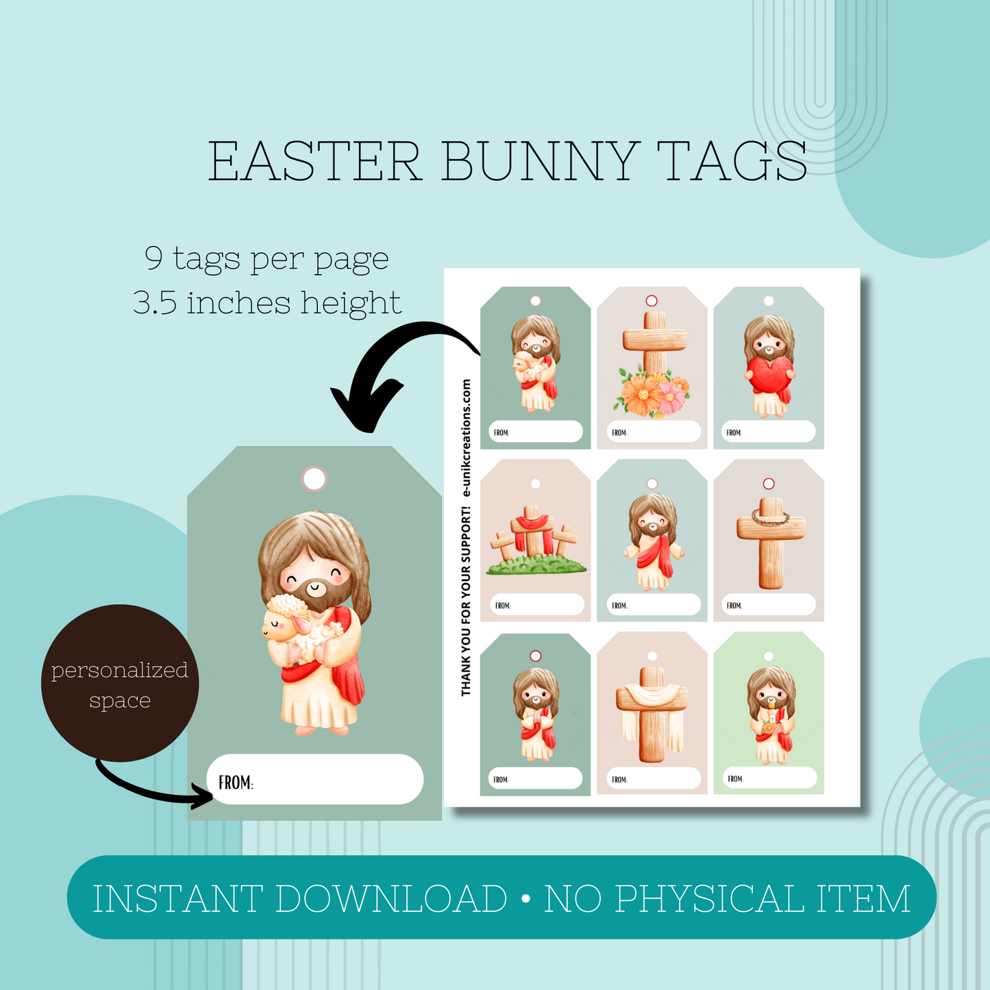 Religious Easter Jesus Printable Kit