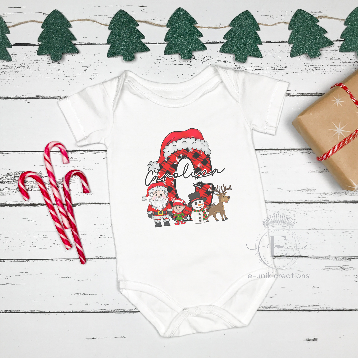Custom Christmas Letter Santa Sweatshirt-Tshirt