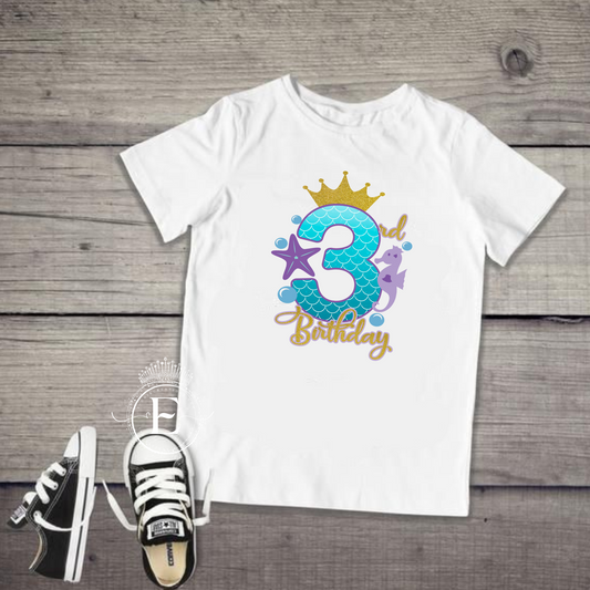 Mermaid Birthday T-Shirt