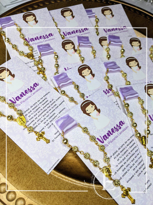Lilac 1st Communion Favors