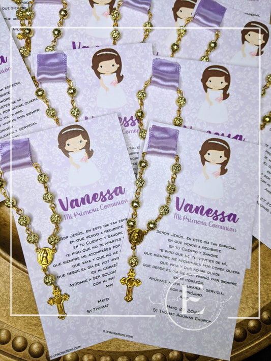 Lilac 1st Communion Favors