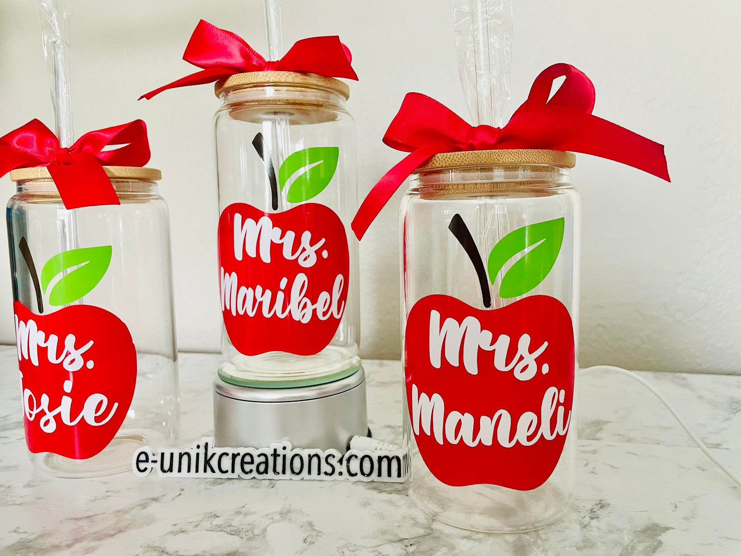 Teacher Glass Iced Coffee Cup