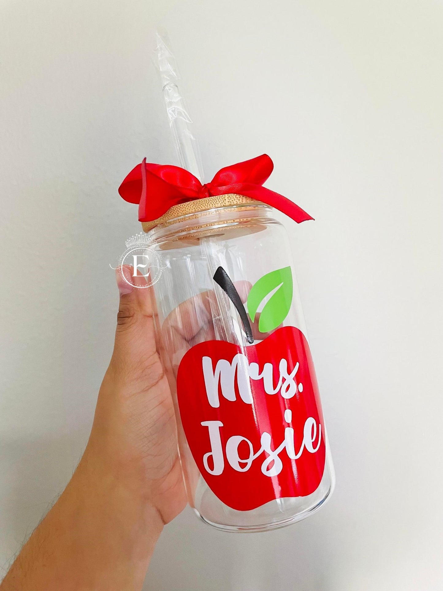Teacher Glass Iced Coffee Cup