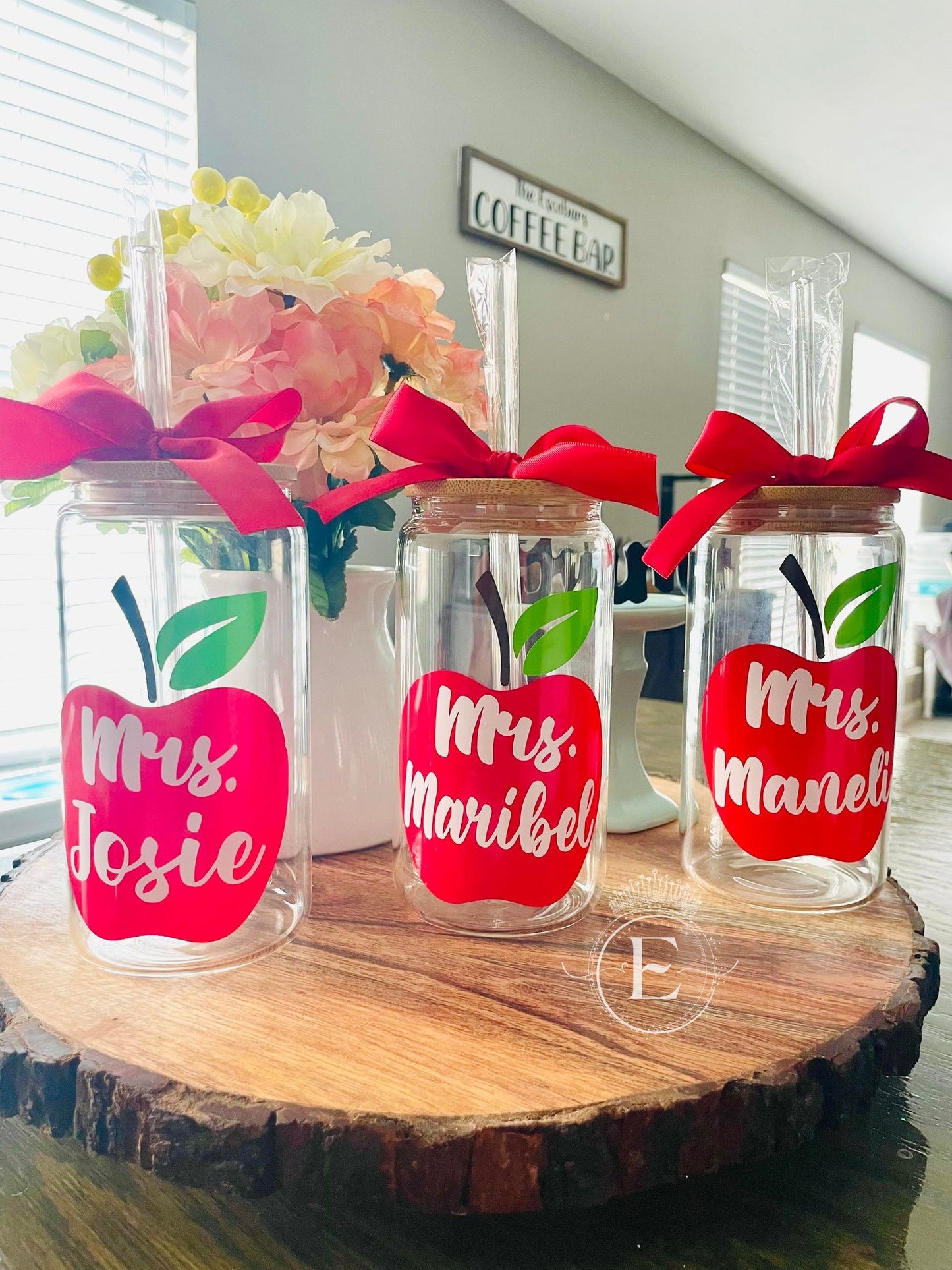 Teacher Glass Iced Coffee Cup