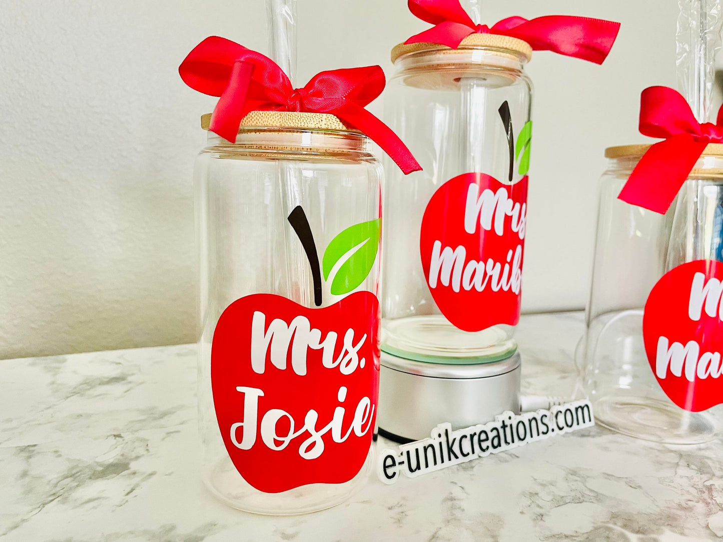 Teacher Glass Iced Coffee Cup