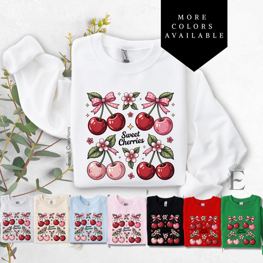 Coquette Cherry Sweatshirt