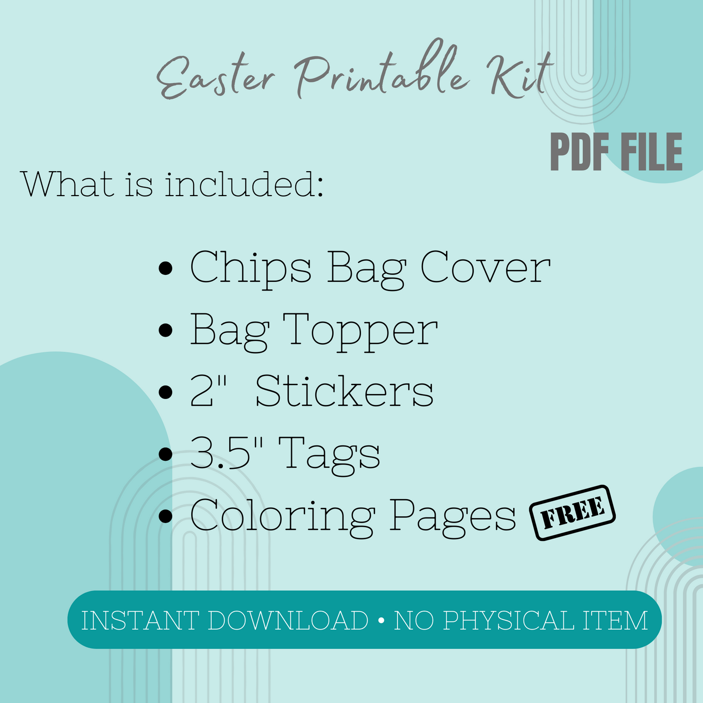 Easter Bunny Printable Kit