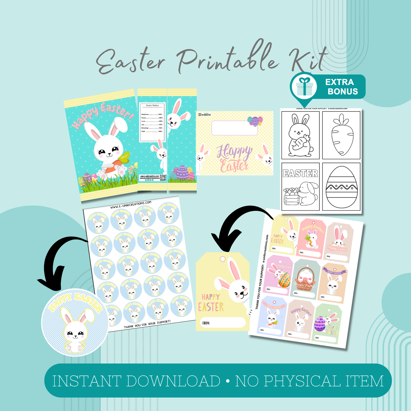 Easter Bunny Printable Kit