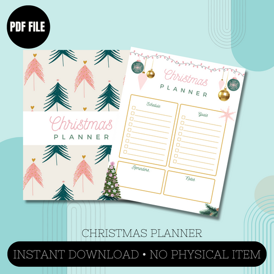 Pink Christmas Planner