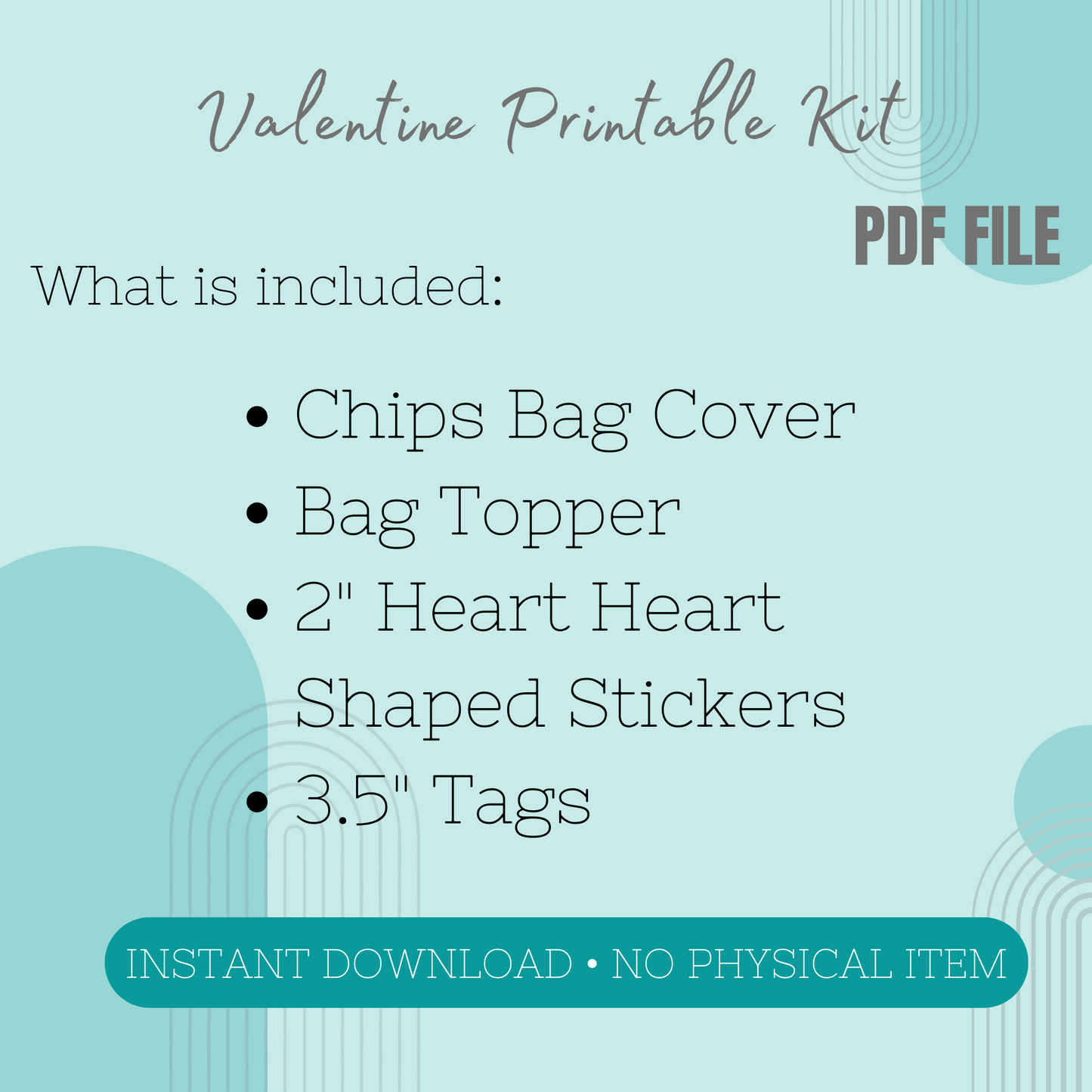 Retro Valentine Printable Kit