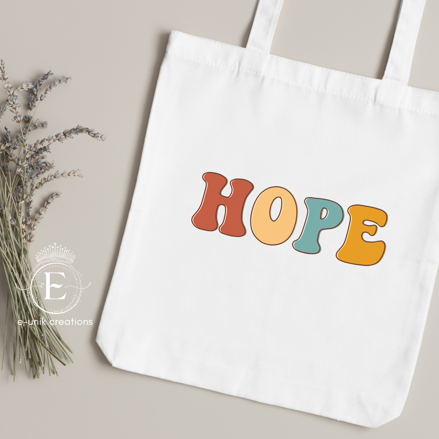 Hope Retro Tote Bag