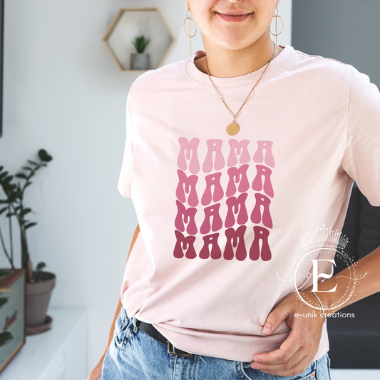 Mama Groovy Pink T-shirt