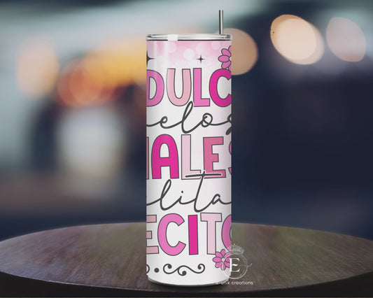 Mexican Pan Dulce Personalized Skinny Tumbler 20oz
