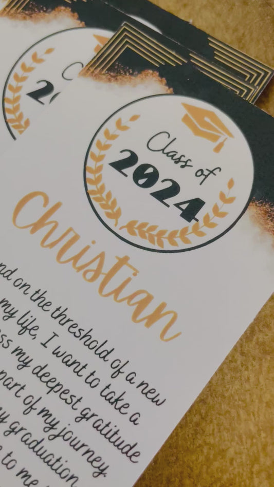 Graduation Bookmark Favors