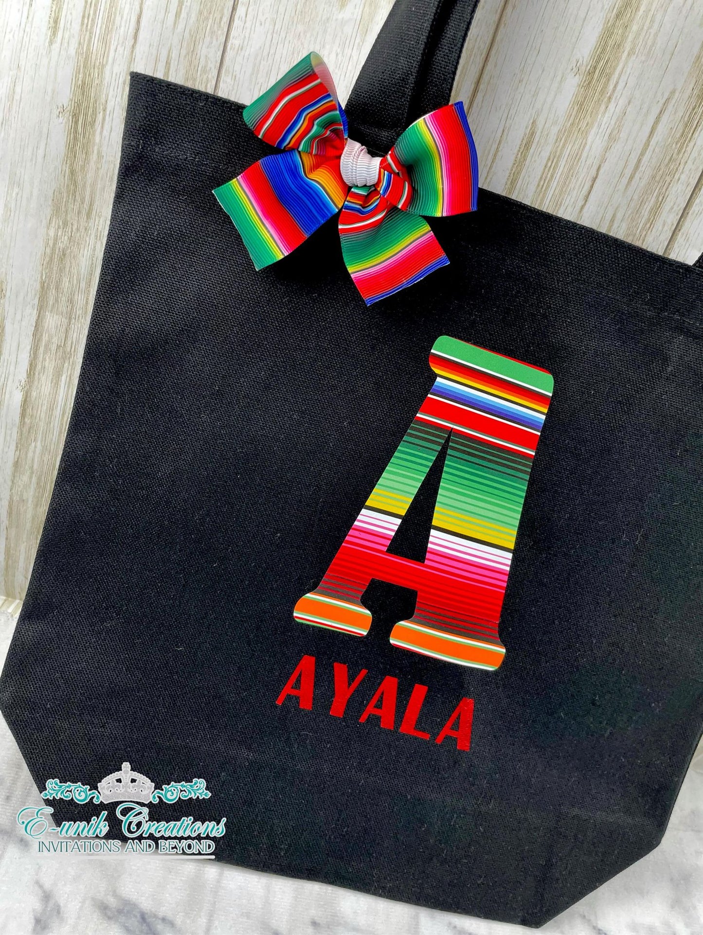 Serape Personalized Tote Bag