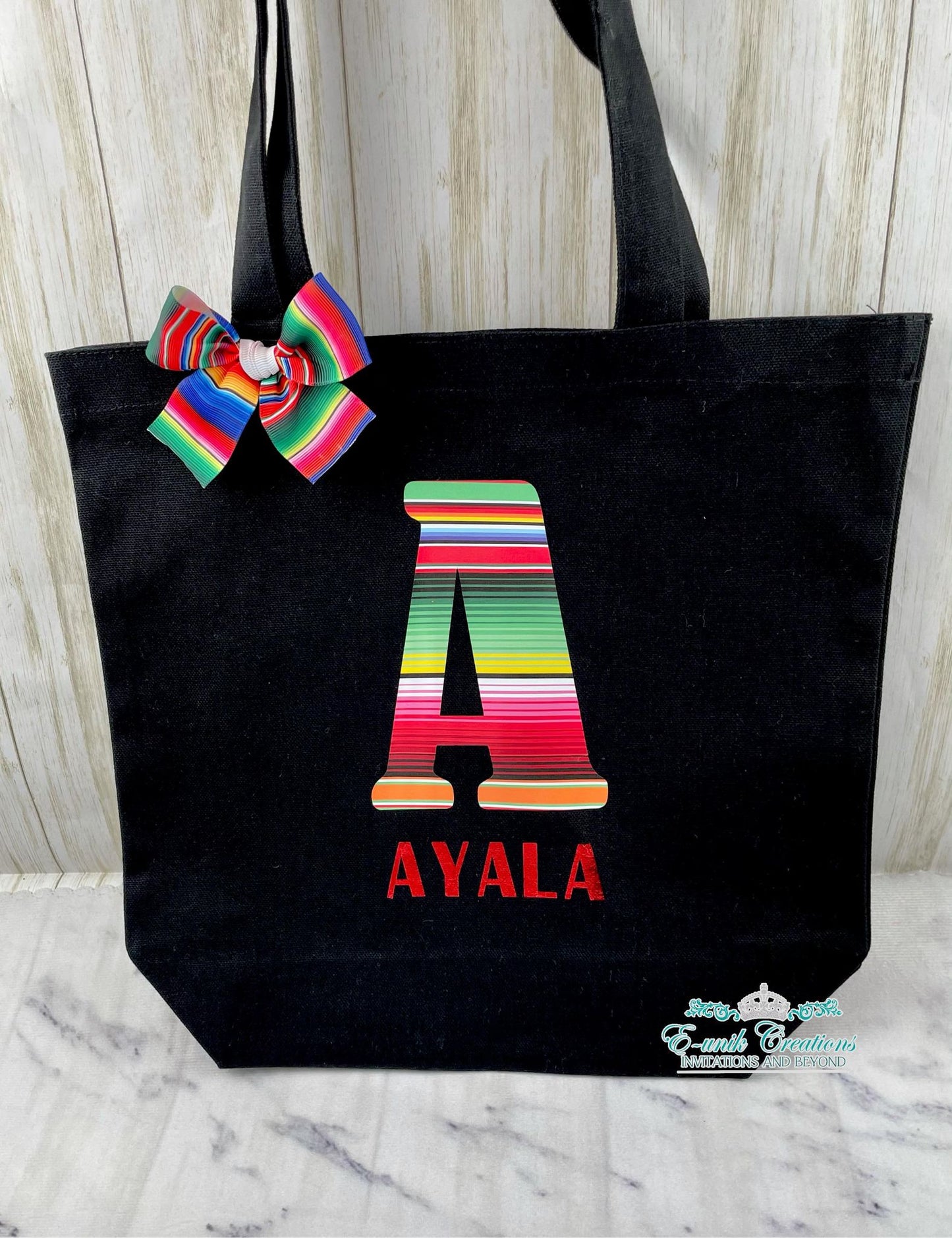 Serape Personalized Tote Bag