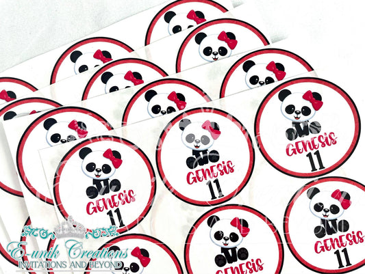 Panda Girl Stickers