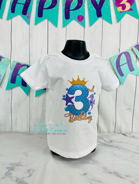 Mermaid Birthday T-Shirt