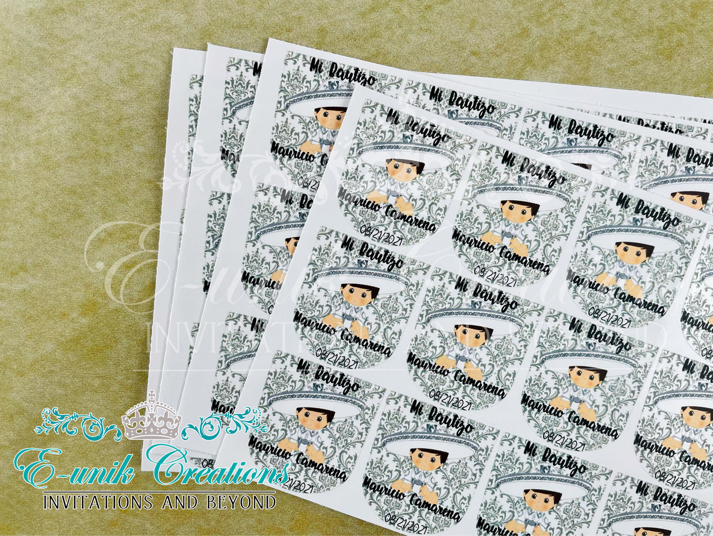 Silver Charrito Sanitizer Labels