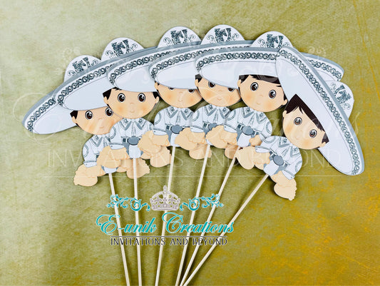 Silver Charrito Centerpieces Sticks