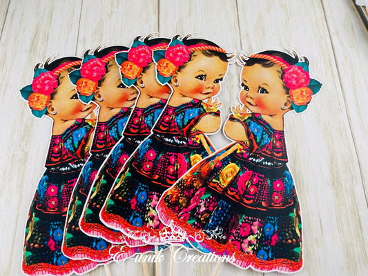 Chiapaneca Girl Centerpiece Stick