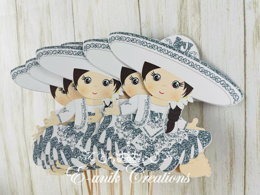 Silver Charrita Centerpieces Sticks