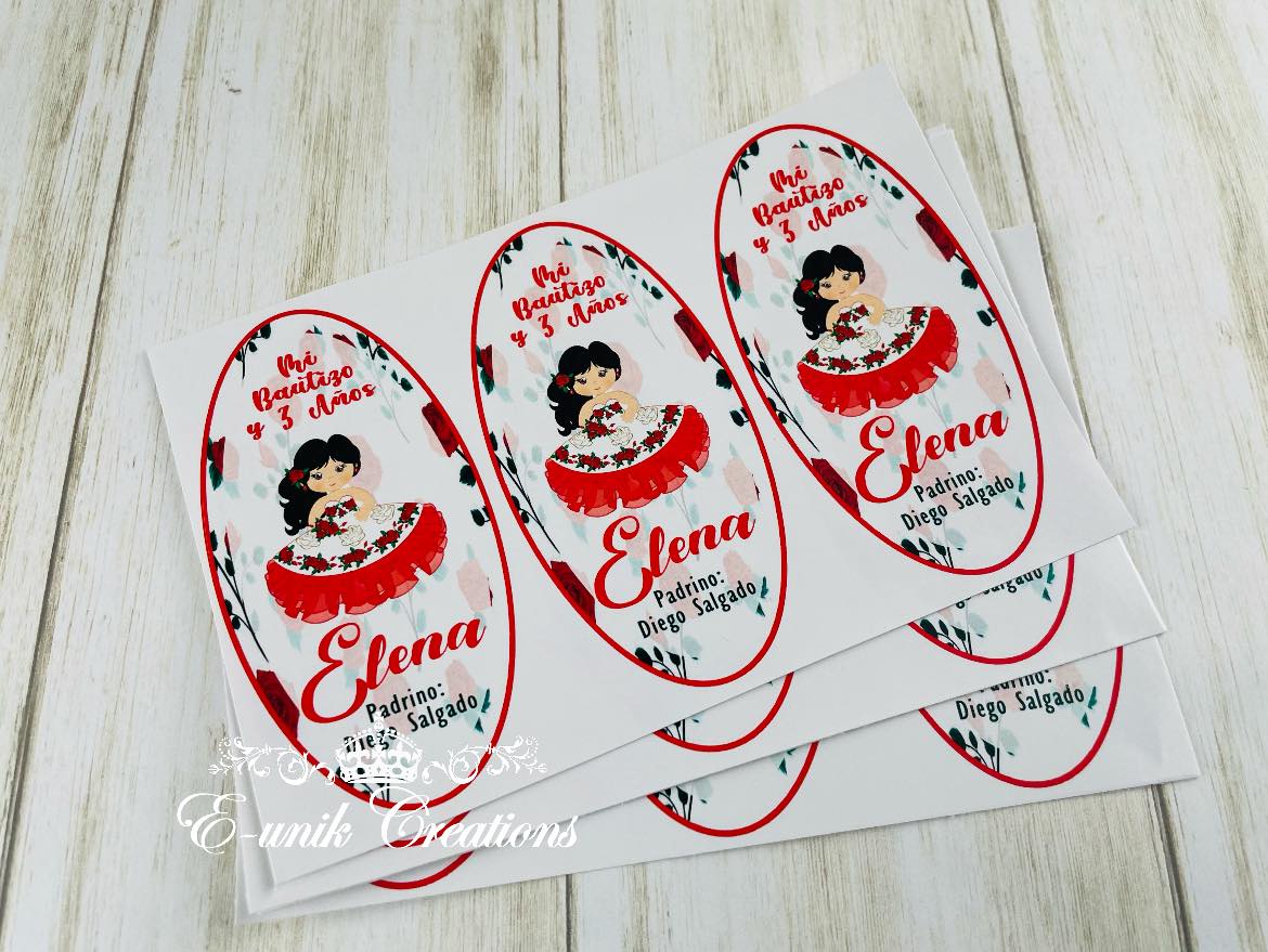 Oval Candle Stickers
