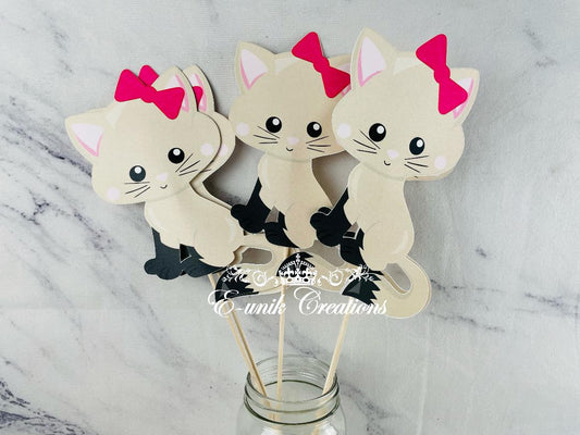Kitten Centerpieces Sticks