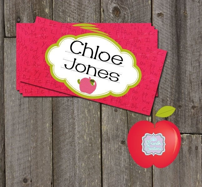 School Label, School Supplies Label, School Printed Label