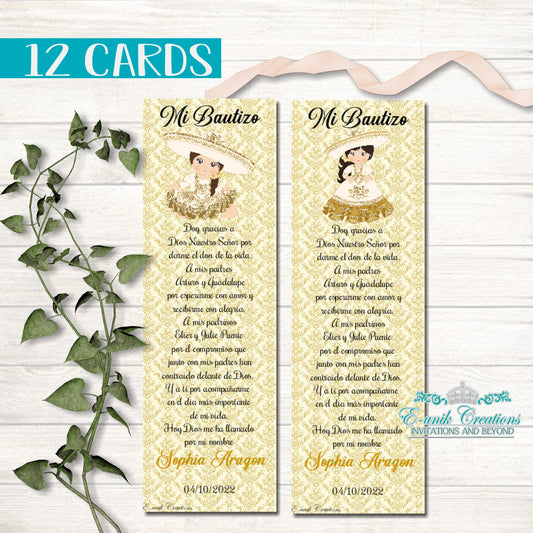 Gold Charrita Bookmark Favors