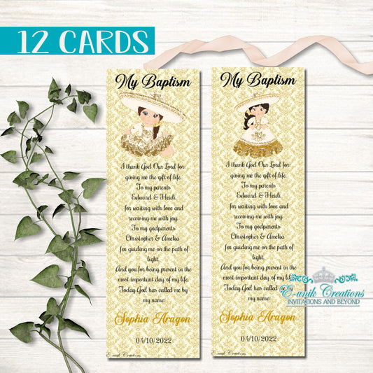 Gold Charrita Bookmark Favors