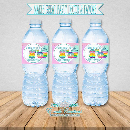 Pop It Water Bottle Labels