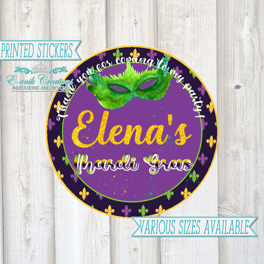 Mardi Gras Stickers