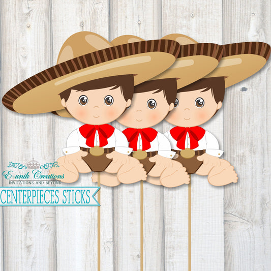 Charrito Centerpieces Sticks