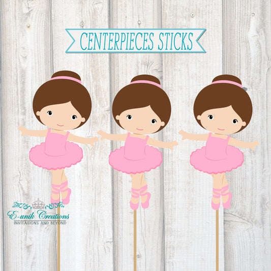 Ballerina Centerpieces Sticks