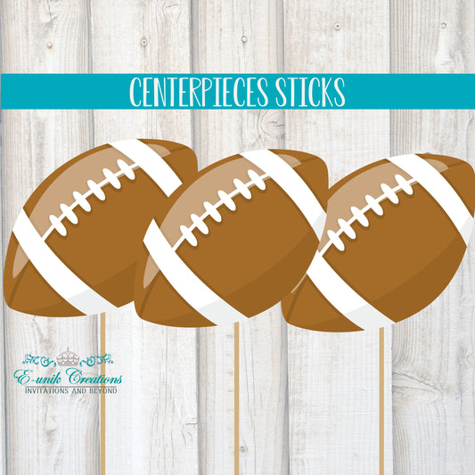 Football Centerpieces Sticks