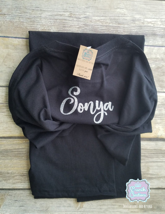 Birthday Queen Shirt, Silver Glitter Shirt, Birthday Crown Shirt