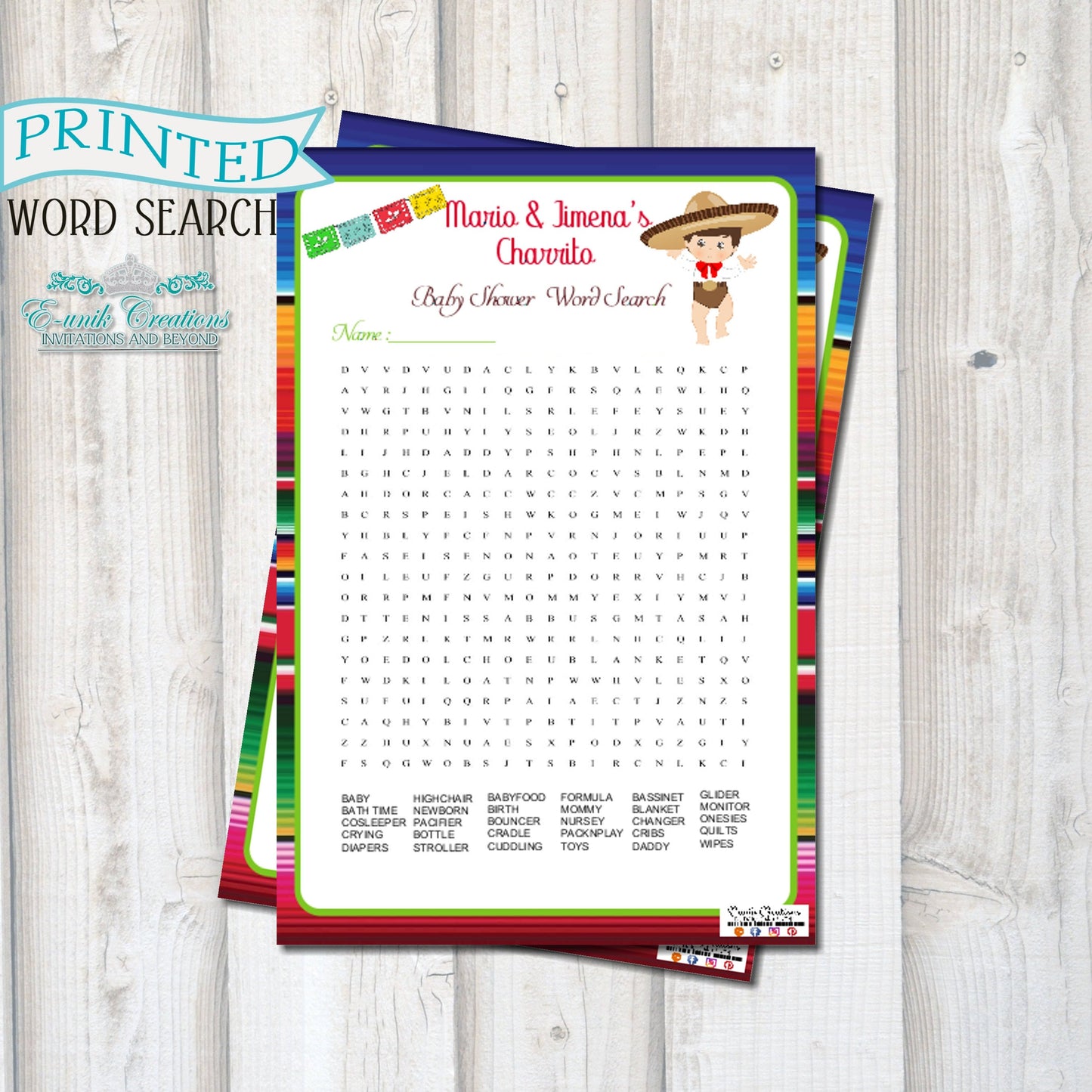 Charrito Word Search