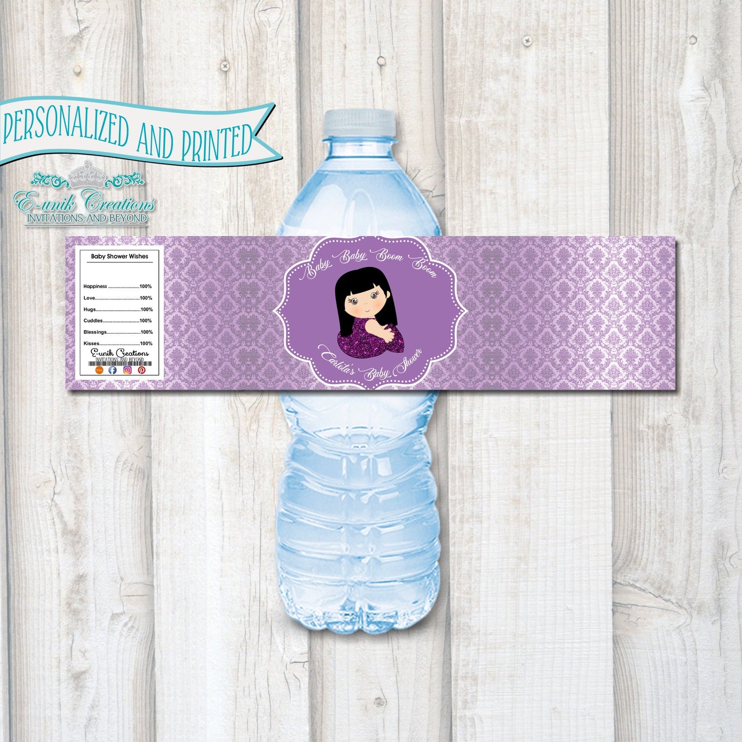 Selena Bottle Labels, Printed Bottle Wrappers