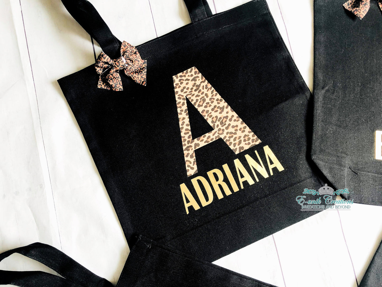 Leopard Personalized Tote Bag