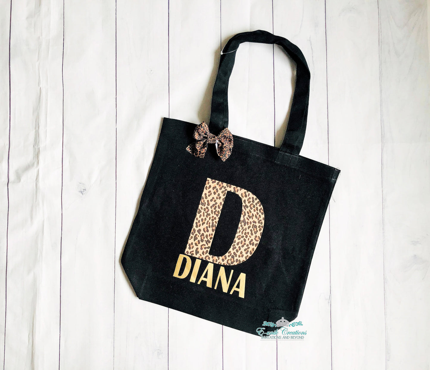 Leopard Personalized Tote Bag