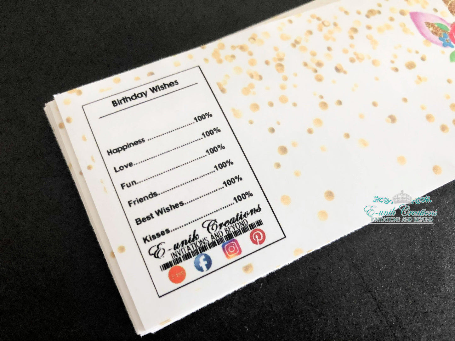 Unicorn Water Bottle Labels, Magical Party Wrappers