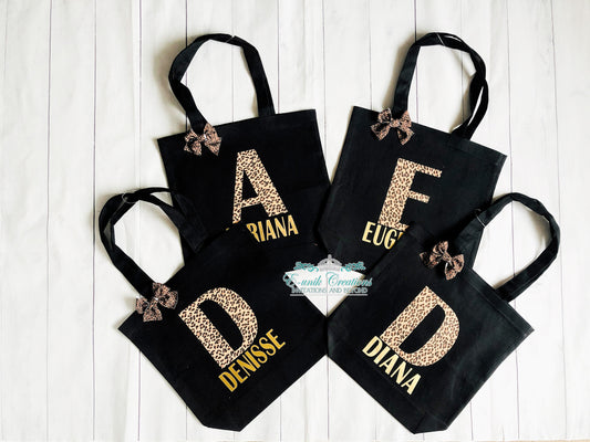 Leopard Personalized Tote Bag